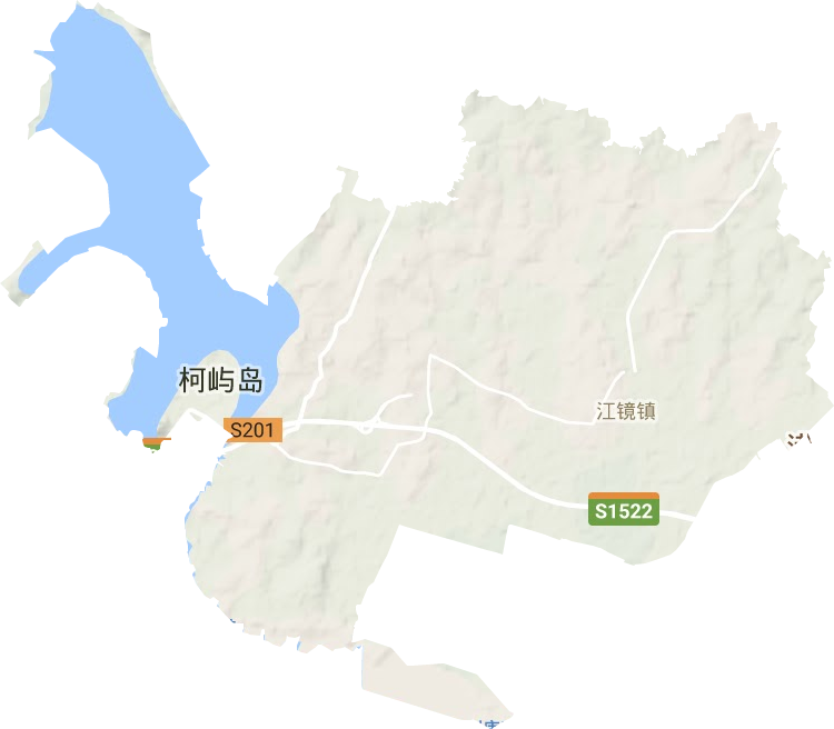 江镜镇地形地图