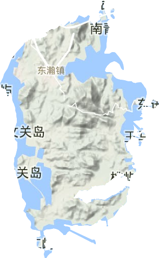 东瀚镇地形地图