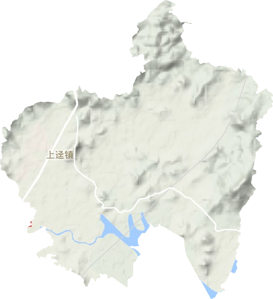 上迳镇地形地图
