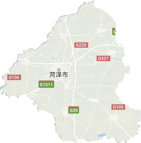 菏泽市地形地图