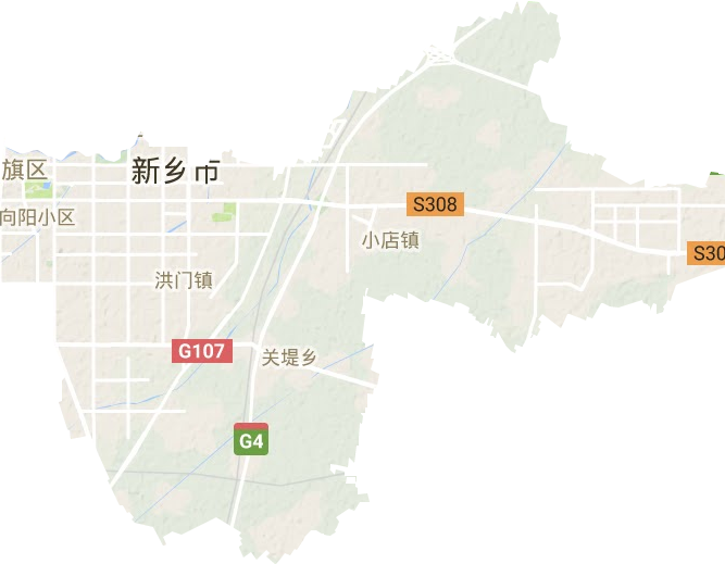 红旗区地形地图