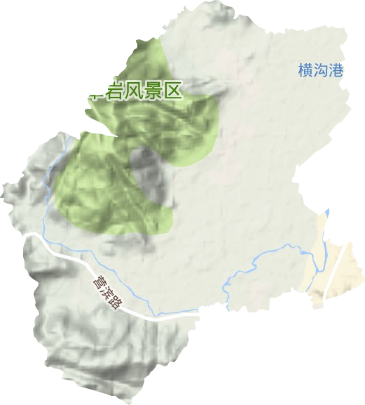 古槐镇地形地图