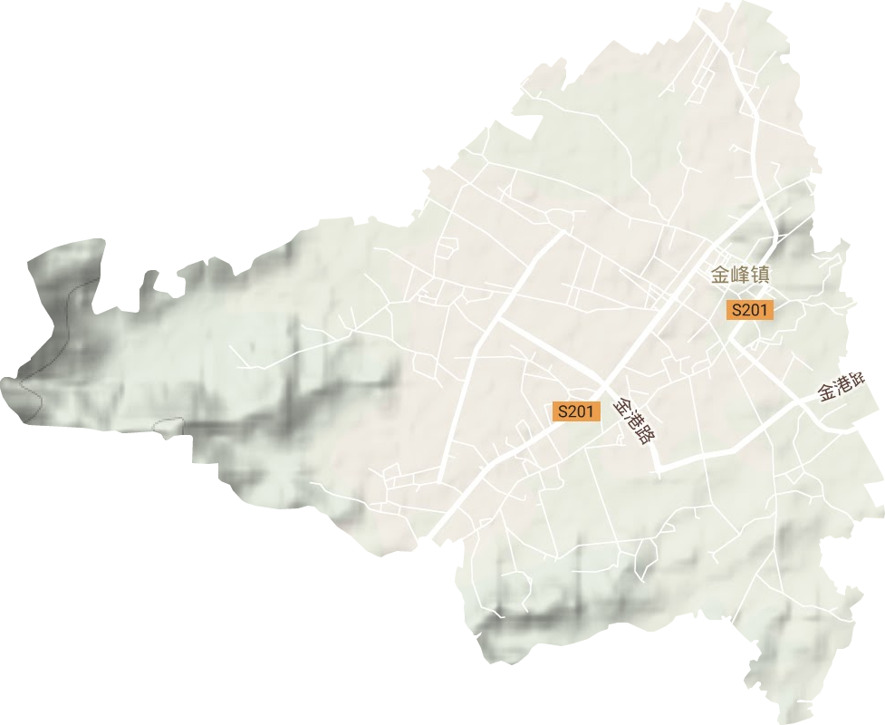 金峰镇地形地图