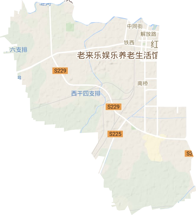 卫滨区地形地图