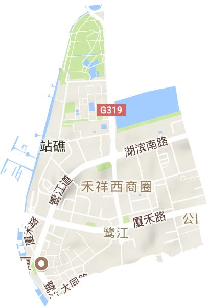 鹭江街道地形地图