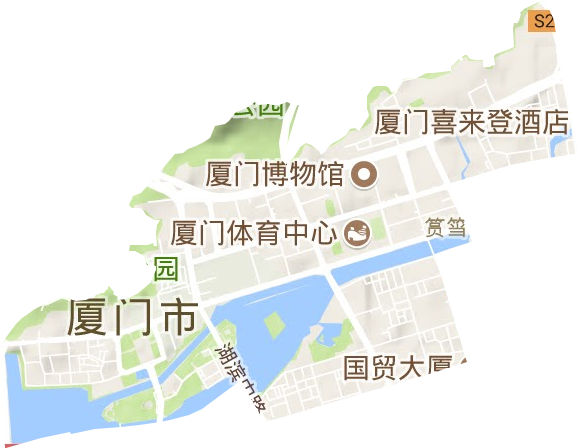 筼筜街道地形地图