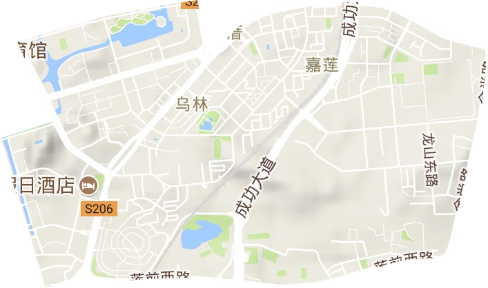 嘉莲街道地形地图