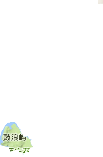 鼓浪屿街道地形地图