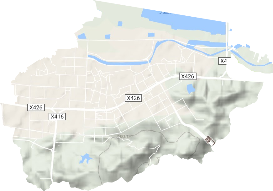 新阳街道地形地图