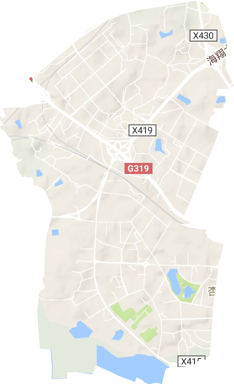 杏滨街道地形地图
