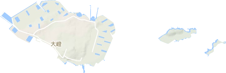 大嶝街道地形地图