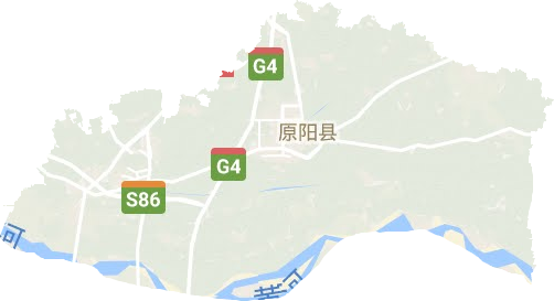 原阳县地形地图