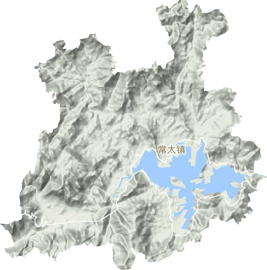 常太镇地形地图
