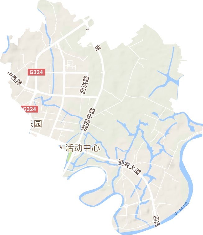 拱辰街道地形地图
