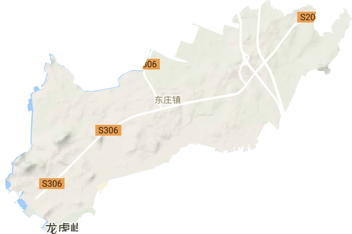 东庄镇地形地图