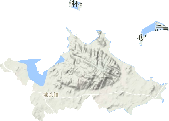埭头镇地形地图