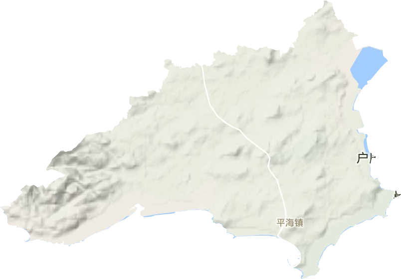 平海镇地形地图