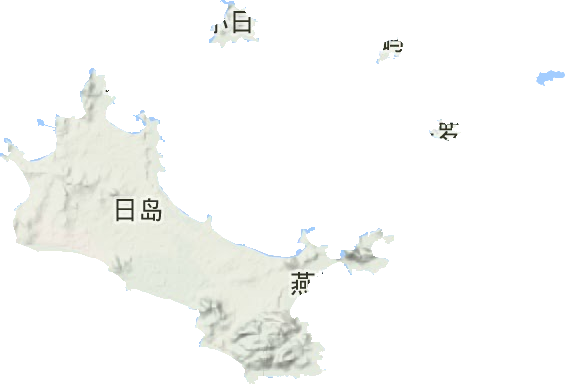 南日镇地形地图