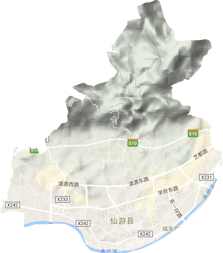 鲤城街道地形地图