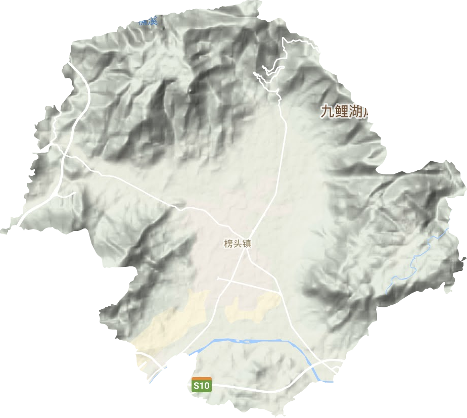榜头镇地形地图
