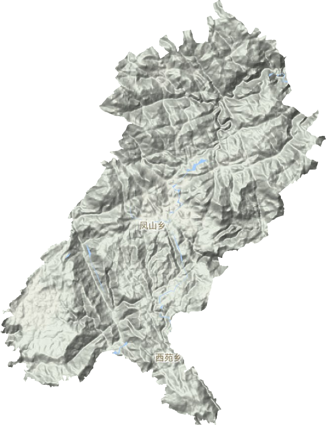 西苑乡地形地图