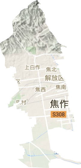 解放区地形地图