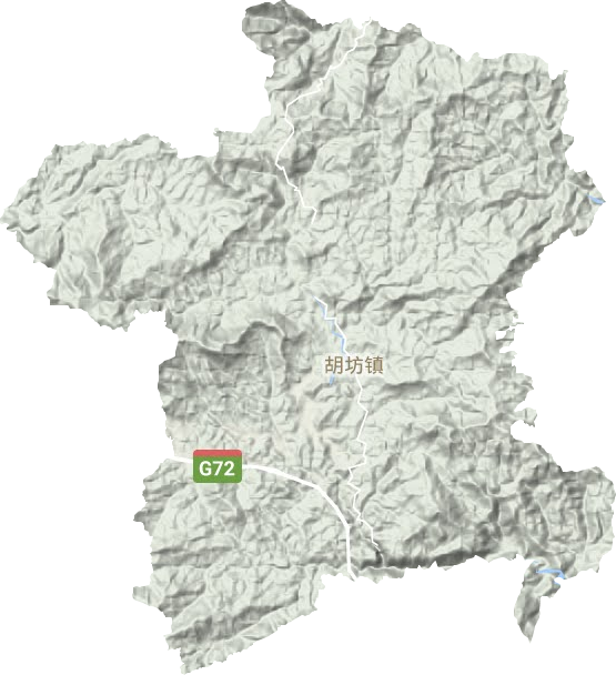 胡坊镇地形地图