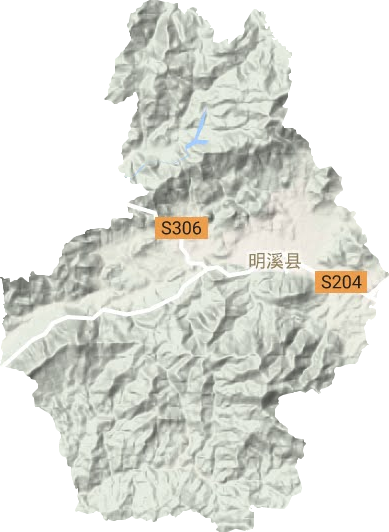 城关乡地形地图