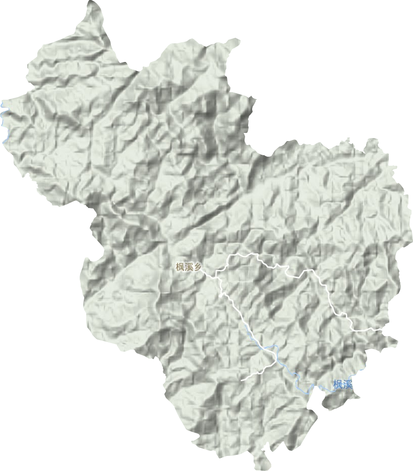 枫溪乡地形地图