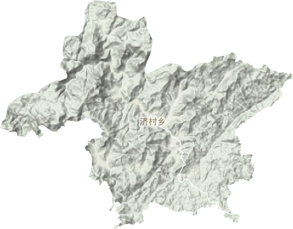 济村乡地形地图