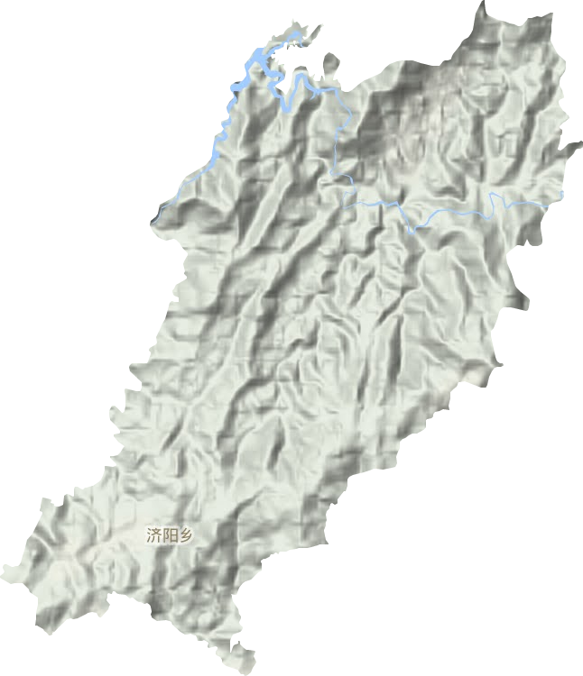 济阳乡地形地图