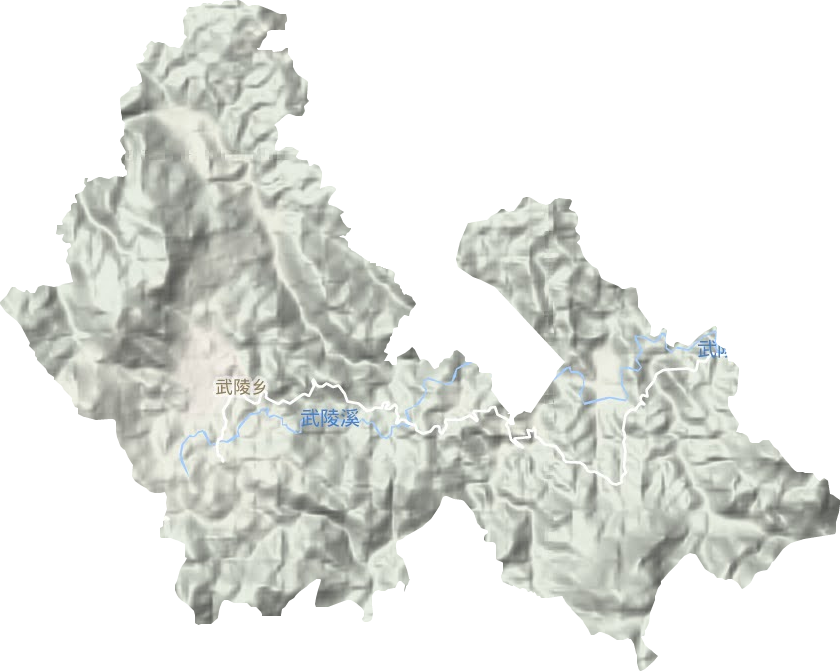 武陵乡地形地图
