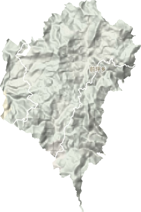 前坪乡地形地图