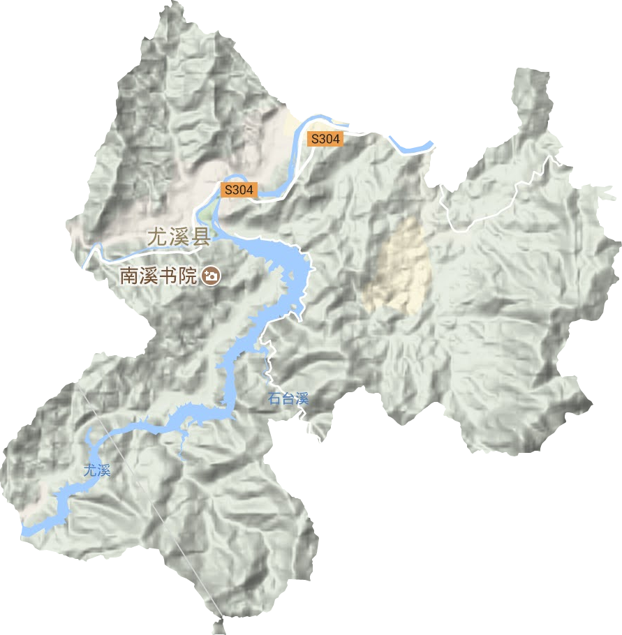 城关镇地形地图