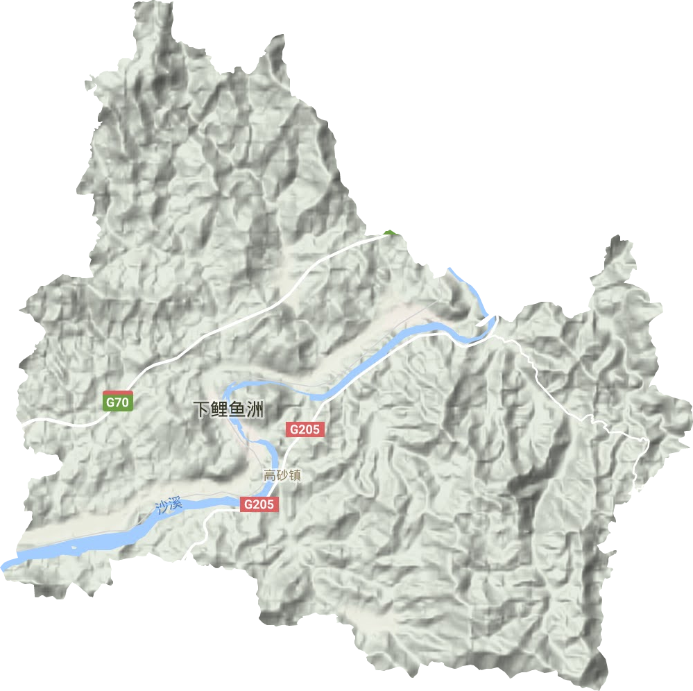 高砂镇地形地图