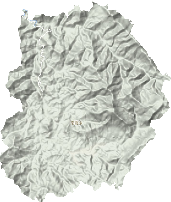 南霞乡地形地图