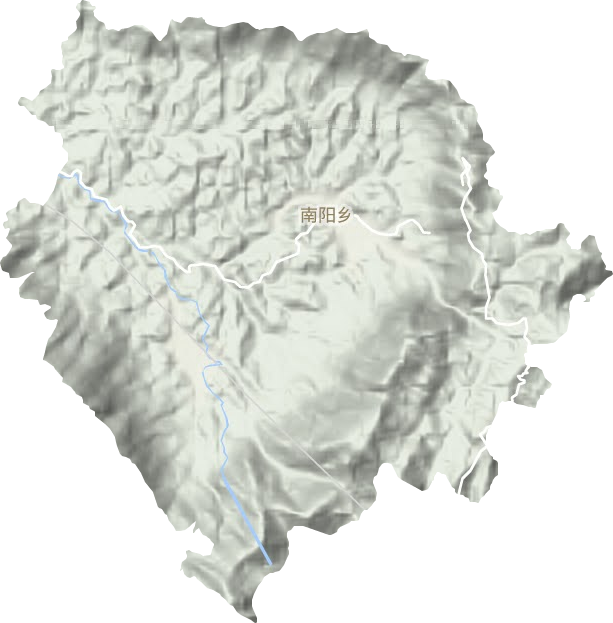 南阳乡地形地图