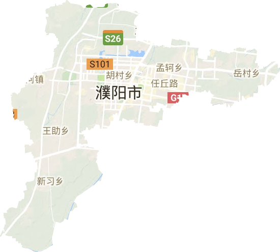 华龙区地形地图
