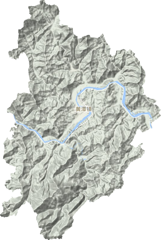 黄潭镇地形地图