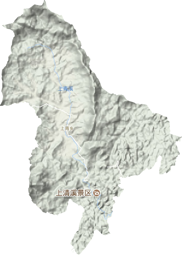 上青乡地形地图