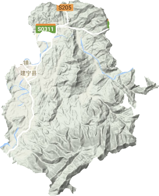 濉溪镇地形地图