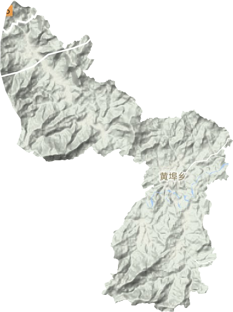 黄埠乡地形地图