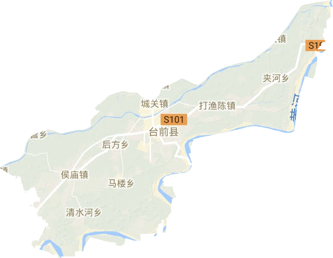 台前县地形地图