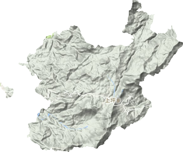上坪乡地形地图