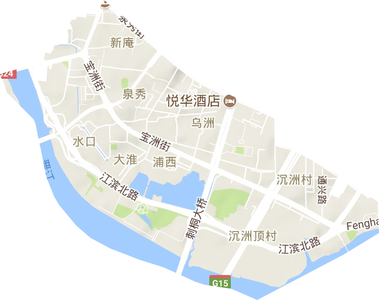 泉秀街道地形地图