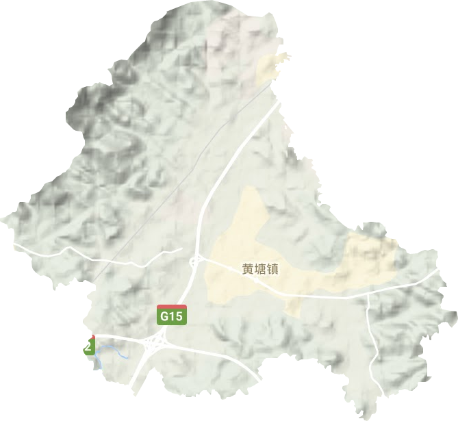 黄塘镇地形地图
