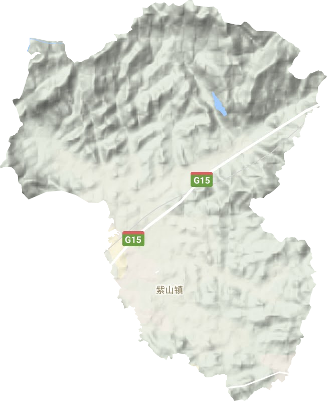 紫山镇地形地图