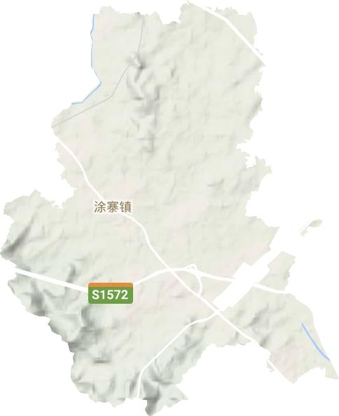 涂寨镇地形地图