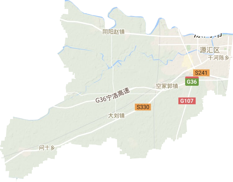源汇区地形地图