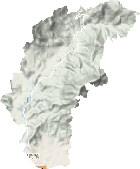 五里街镇地形地图